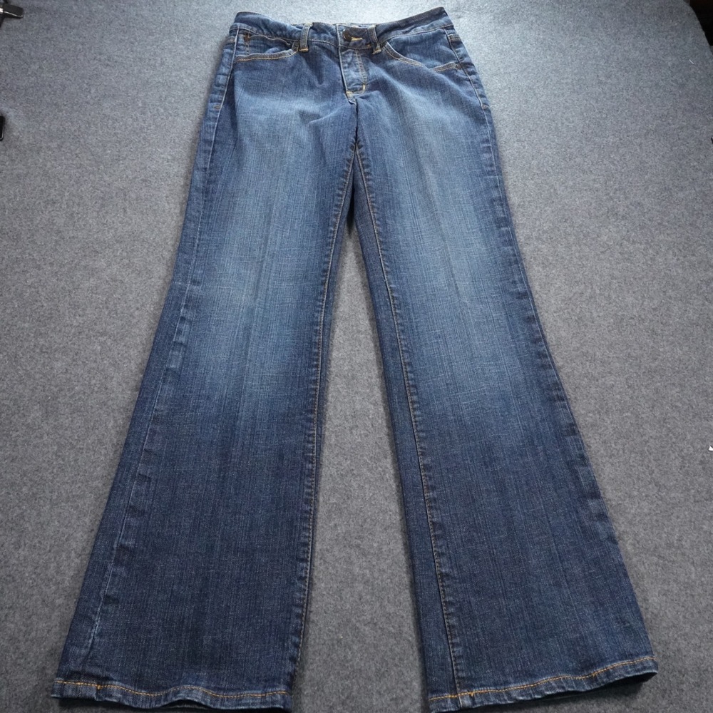 Jag Jeans Womens Size 8 Dark Wash Stretch Denim Bootcut Jeans Blue Indigo